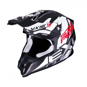 Casque Cross Scorpion VX-16 Air Albion Nero Opaco Bianco Casque Cross Scorpion VX-16 Air Albion Nero Opaco Bianco
