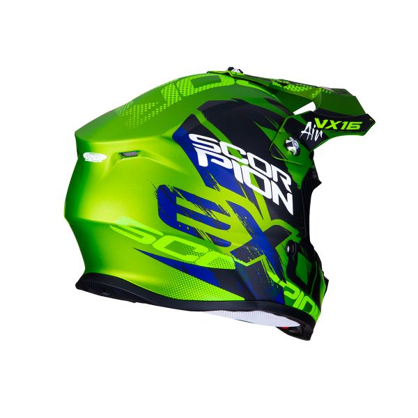 Scorpion VX-16 Air Albion Verde Opaco Nero