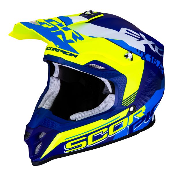 Cross Scorpion VX-16 Air Arhus Blu Opaco Giallo Fluo