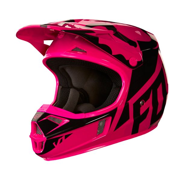 Bambini FOX V1 Race Black Pink Bambino Bambini FOX V1 Race Black Pink Bambino