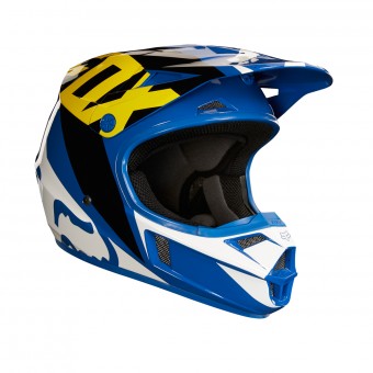 Bambini FOX V1 Race Blue White Bambino