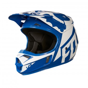 FOX V1 Race Blue White Bambino