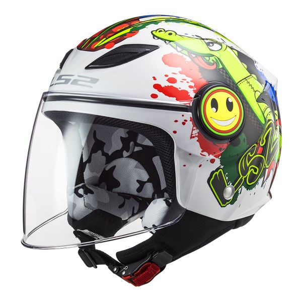 Bambini LS2 Funny Croco White OF602