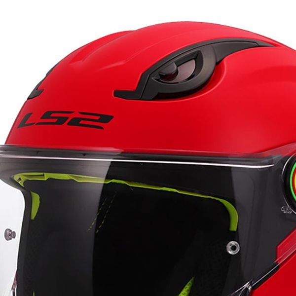 LS2 Divertente II Rosso solido OF622