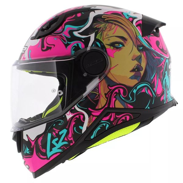 Bambini LS2 Kid Cyberg Viola Ciano FF812