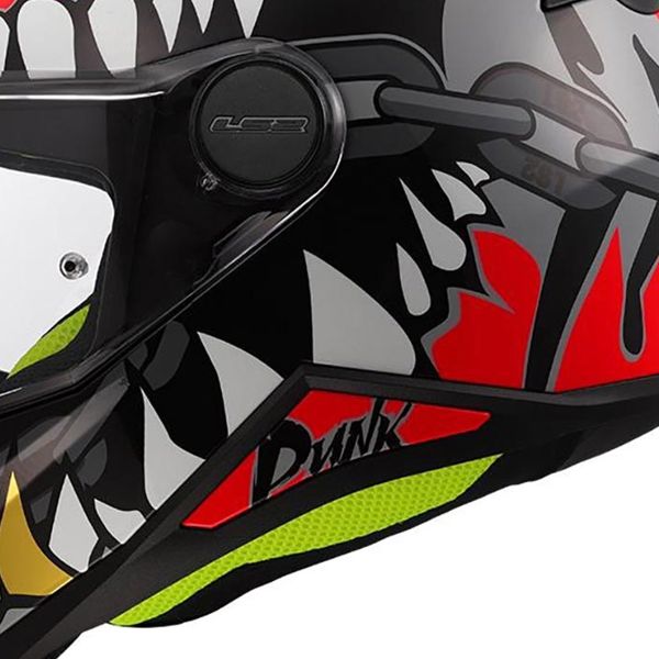 LS2 Bambino Punk Grigio Rosso FF812