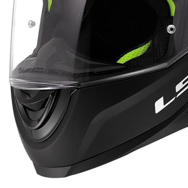 LS2 Kid Solid Nero Opaco FF812