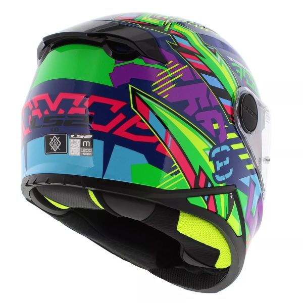 LS2 Kid Svent Blu Verde FF812