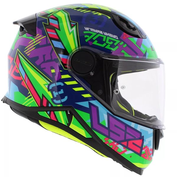 LS2 Kid Svent Blu Verde FF812