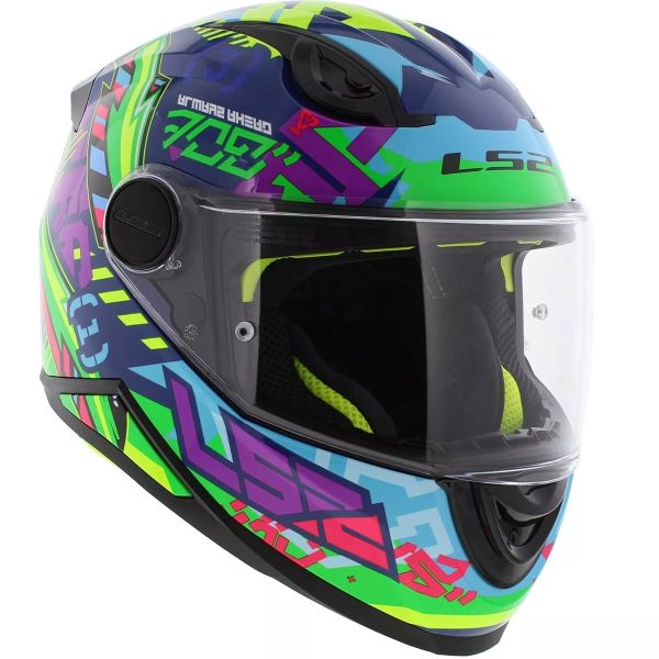 LS2 Kid Svent Blu Verde FF812