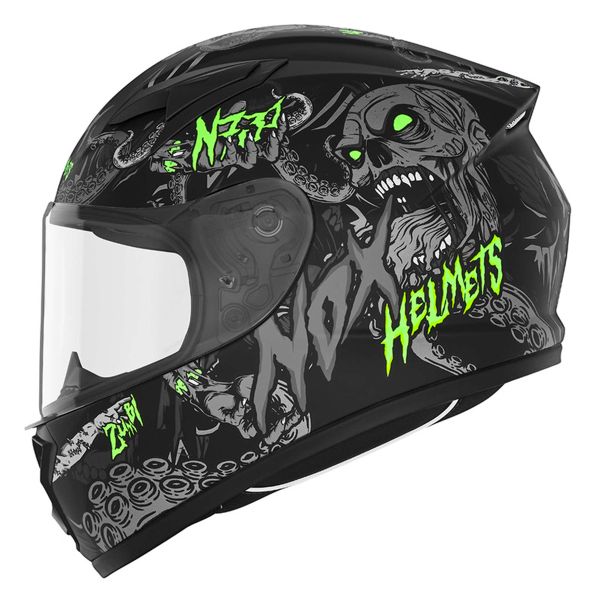 Bambini NOX N731 Zumbi Matt Black Neon Green Bambini NOX N731 Zumbi Matt Black Neon Green