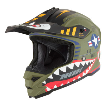 Casque Bambini NOX N761 Fighter Kaki Mat