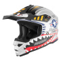 Casque Bambini NOX N761 Fighter Silver Mat