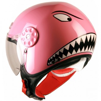 Casque Bambini Project Squalo Pink 03 Casque Bambini Project Squalo Pink 03