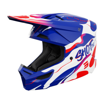 SHOT Furious Kid Beast Blu Rosso Lucido 2.0