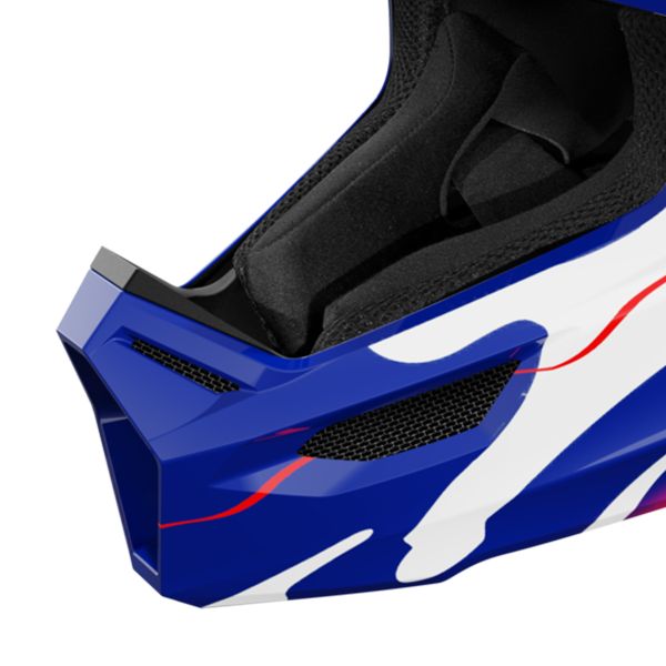 SHOT Furious Kid Beast Blu Rosso Lucido 2.0