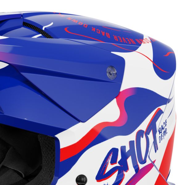 SHOT Furious Kid Beast Blu Rosso Lucido 2.0