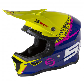 Bambini SHOT Furious Storm Lime Navy Glossy Bambino