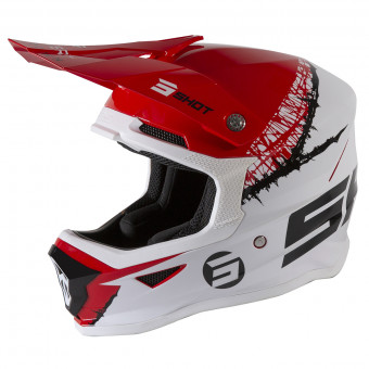 Bambini SHOT Furious Storm Red White Glossy Bambino