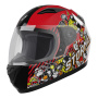 Casque Bambini Stormer Rule Doodle Red