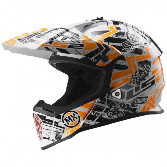 Bambini LS2 Fast Mini Glitch Orange MX437J