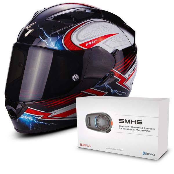 Integrale Scorpion EXO 1200 Air Fulgur Black White Red