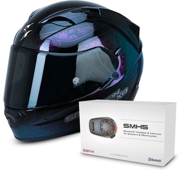 Casco Moto Scorpion Exo 1200 Air Fantasy Black Chameleon Al Miglior Prezzo  | iCasque.it