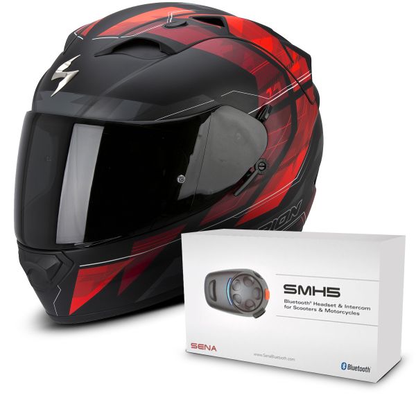 Integrale Scorpion Exo 1200 Air Hornet Matt Neon Red
