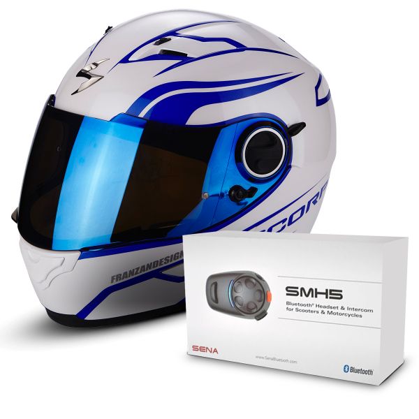 Integrale Scorpion Exo 490 Vsion Luz White Blue