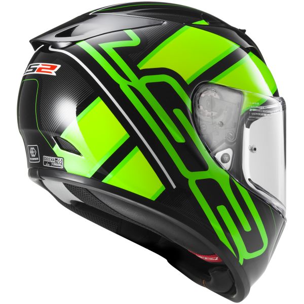 LS2 Arrow R Evo Ion Black Fluo Green FF323