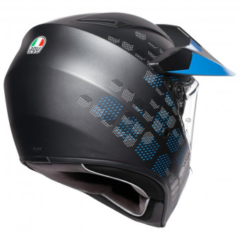 AGV AX-9 Antartica Nero Opaco Blu
