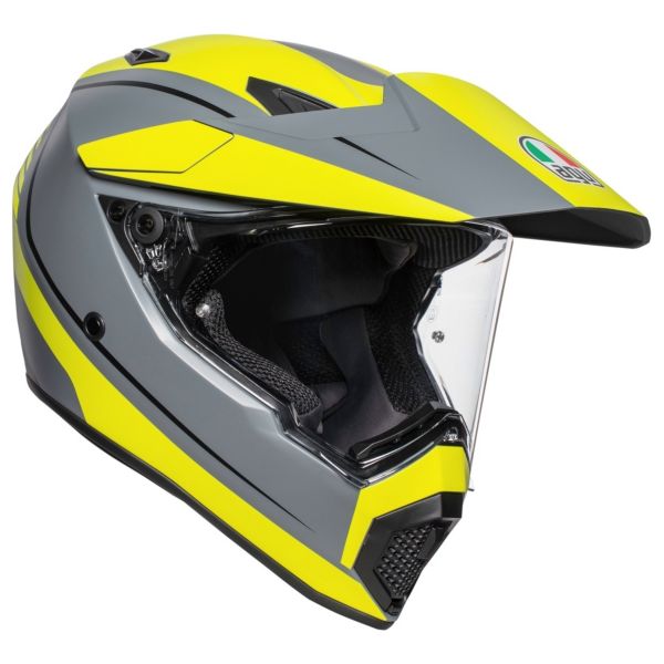 Integrale AGV AX-9 Pacific Road Grigio Opaco Giallo Nero