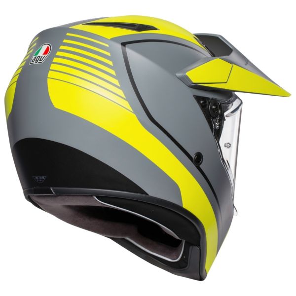 AGV AX-9 Pacific Road Grigio Opaco Giallo Nero