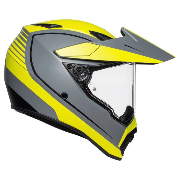 AGV AX-9 Pacific Road Grigio Opaco Giallo Nero