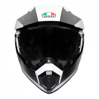 AGV AX-9 Pacific Road Nero Opaco Bianco Rosso