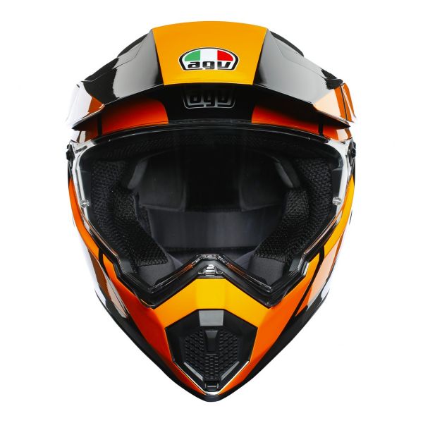 AGV AX-9 Trail Gun Metal Orange