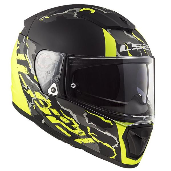 Integrale LS2 Breaker Feline Matt Hi-Vis Yellow FF390