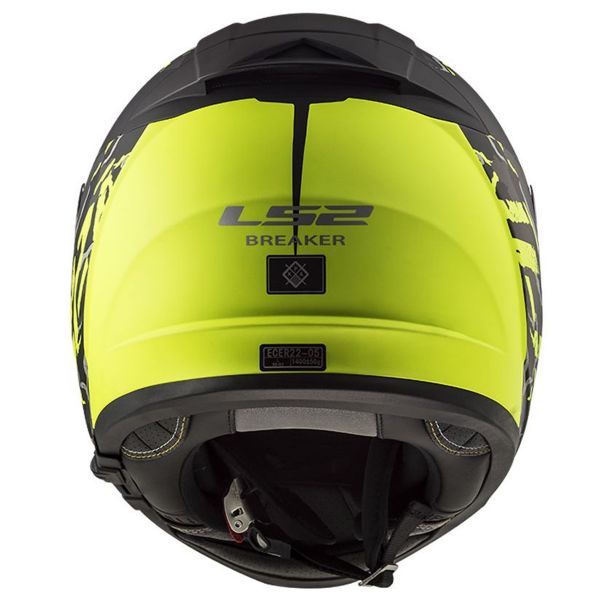 LS2 Breaker Feline Matt Hi-Vis Yellow FF390