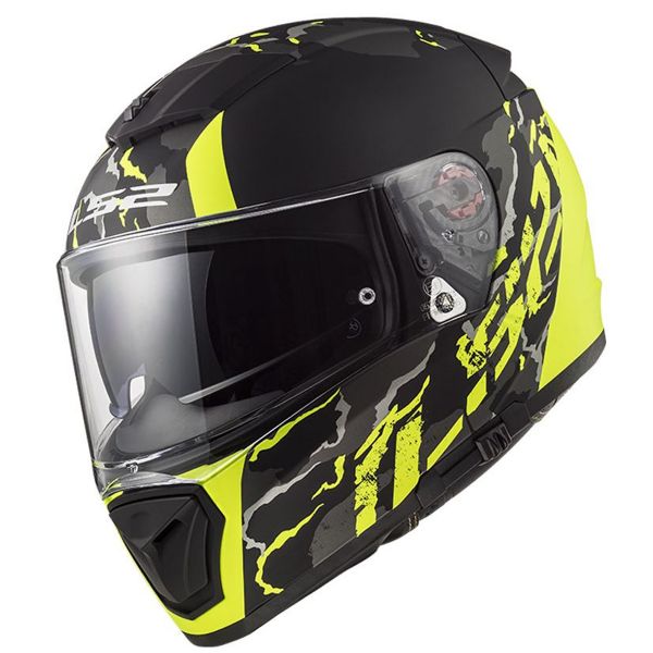 LS2 Breaker Feline Matt Hi-Vis Yellow FF390