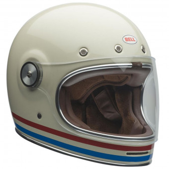 Integrale Bell Bullitt Dlx Stripes Pearl White