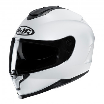 HJC C70 Pearl White + Kit bluetooth 5R Lite