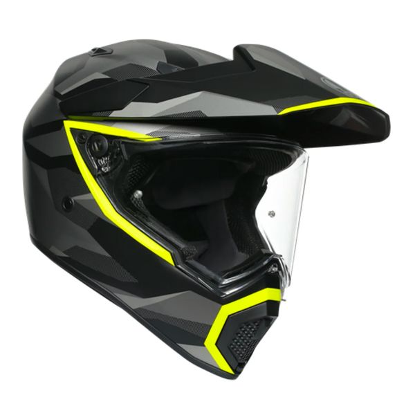 Integrale AGV AX-9 Siberia Matt Black Yellow Fluo