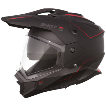 Integrale SHOT Trek Max Vision Rally Nero Rosso Opaco