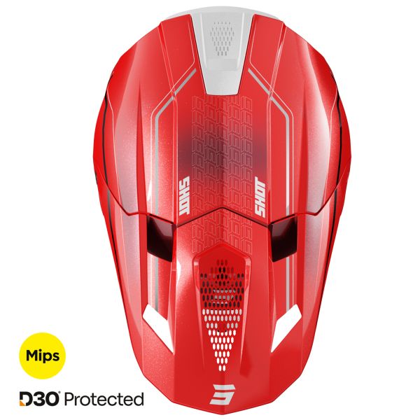 SHOT Trek Max Vision Rally Nero Rosso Opaco