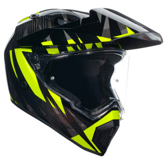 Casque Integrale AGV AX-9 Steppa Carbon Grey Yellow Fluo Casque Integrale AGV AX-9 Steppa Carbon Grey Yellow Fluo
