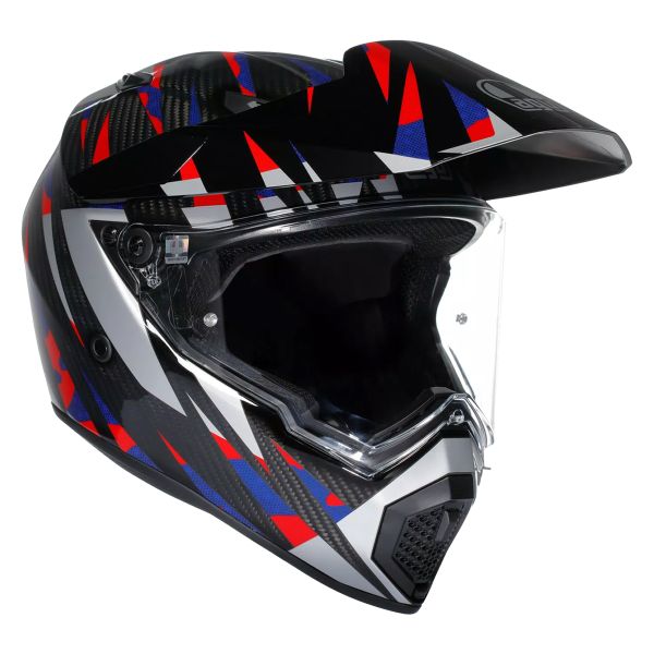 Integrale AGV AX9 Steppa Carbon Red Blue Integrale AGV AX9 Steppa Carbon Red Blue