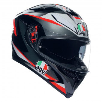Integrale AGV K-5 S Top Multi Plasma Black Grey Red