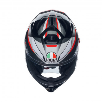 AGV K-5 S Top Multi Plasma Black Grey Red