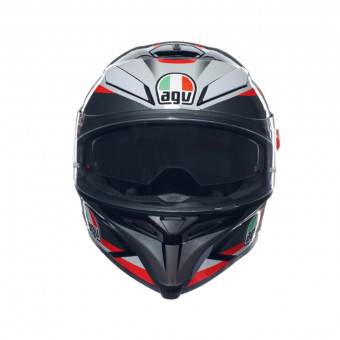 AGV K-5 S Top Multi Plasma Black Grey Red
