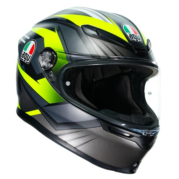 Integrale AGV K-6 Excite Matt Camo Yellow Fluo